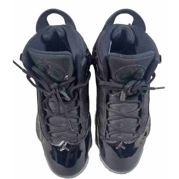 Size 8- Jordan 6 Rings Black Ice Shoes Sneakers - Picture 3 of 16